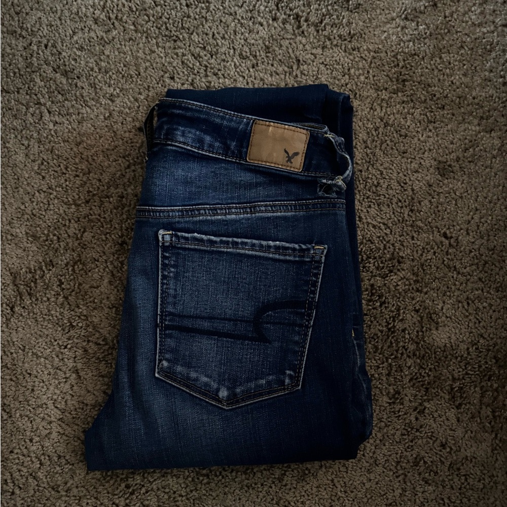American eagle dark wash skinny jeans